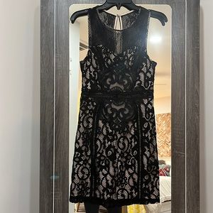 black lace dress